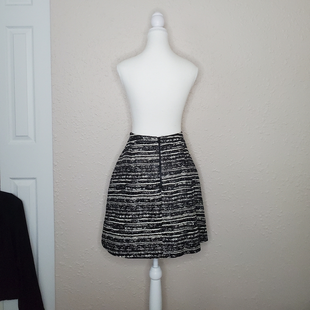 Pink Tartan Black and White A-Line Skirt - Picture 2 of 7